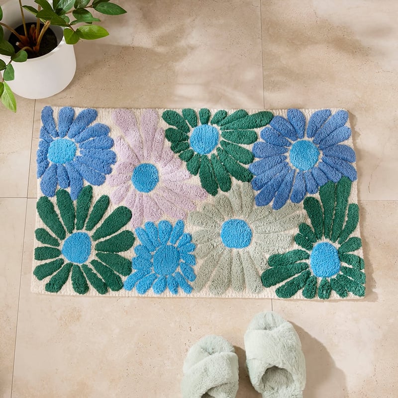 Garden Bed Jewels Multi Bath Mat