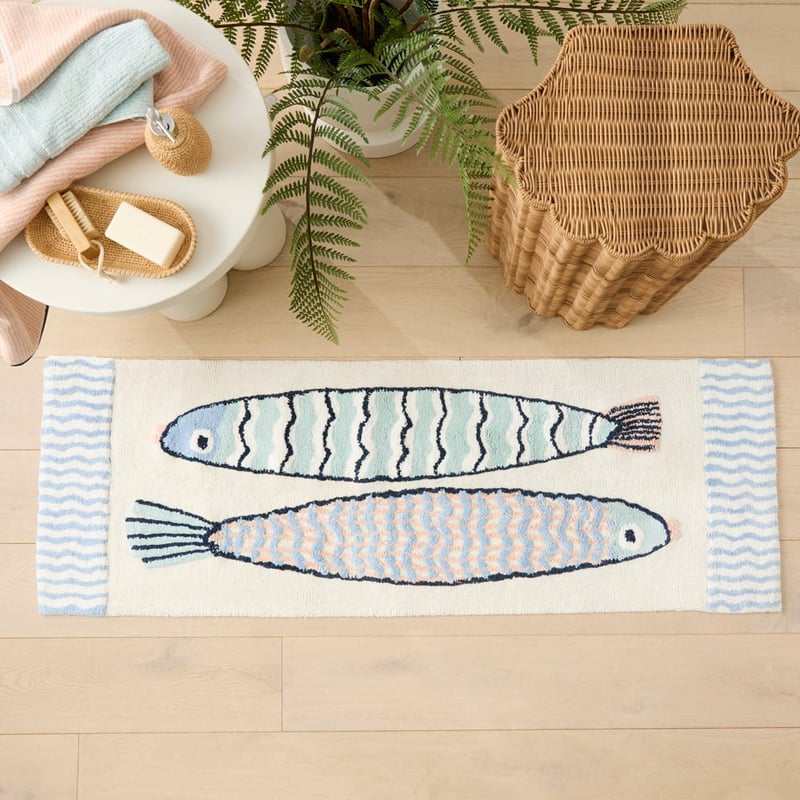 Marine Blue Multi Bath Runner