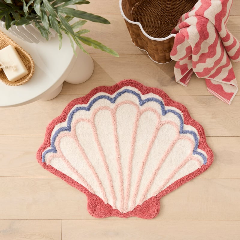 Shell Strawberry Bath Mat