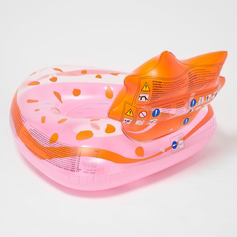 Strawberry Pink Luxe Tube Pool Ring