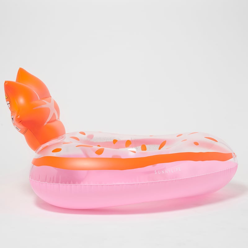 Strawberry Pink Luxe Tube Pool Ring