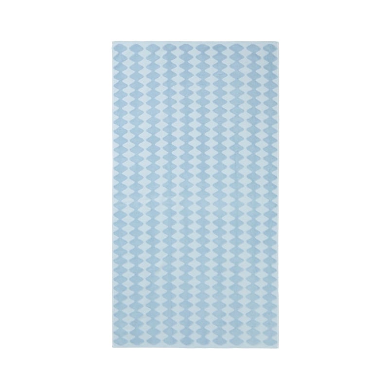 Terry Textured Chambray Blue Beach Towel