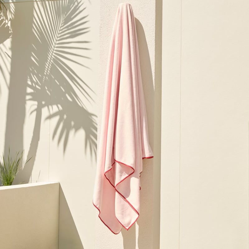 Pink Quick Dry Microfibre Beach Towel
