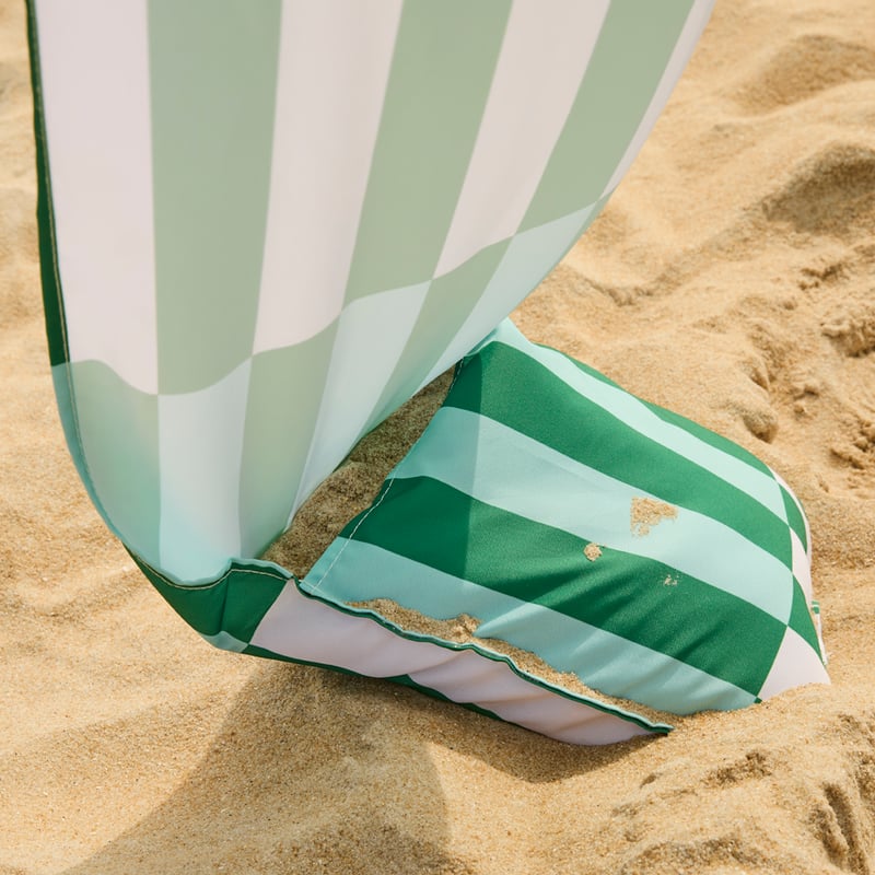 Green Stripe Beach Cabana