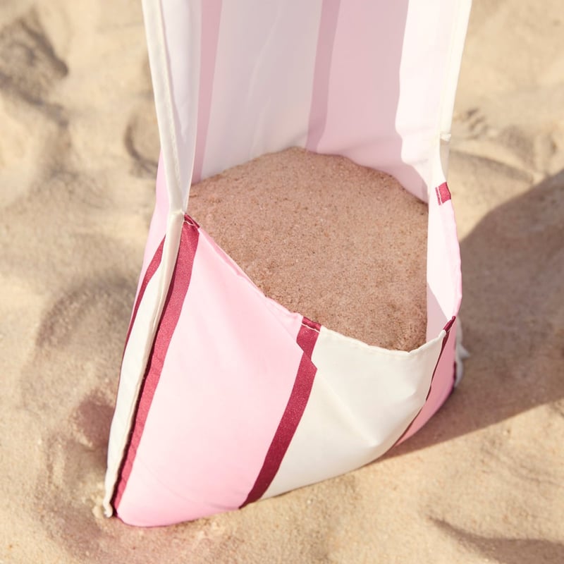 Pinks Stripe Beach Cabana