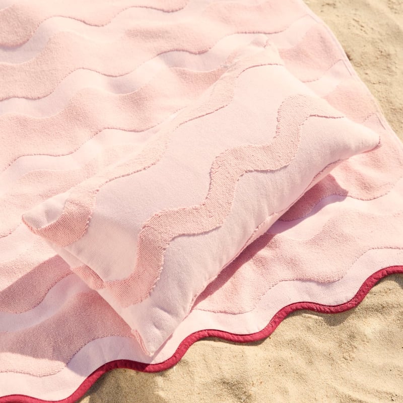 Pink Inflatable Beach Pillow