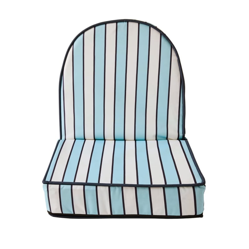 Blues Stripe Padded Canvas Beach Chair