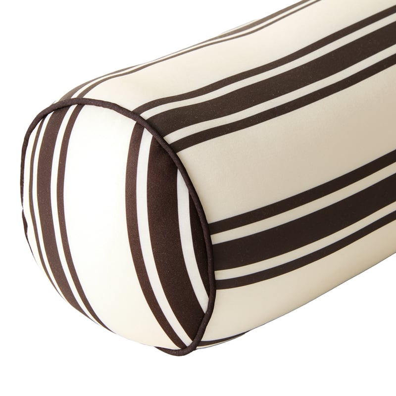 Black Stripe Cylinder Beach Pillow
