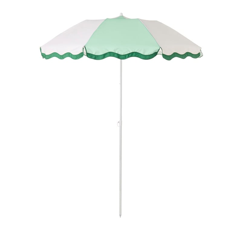 Aqua & Natural Beach Umbrella