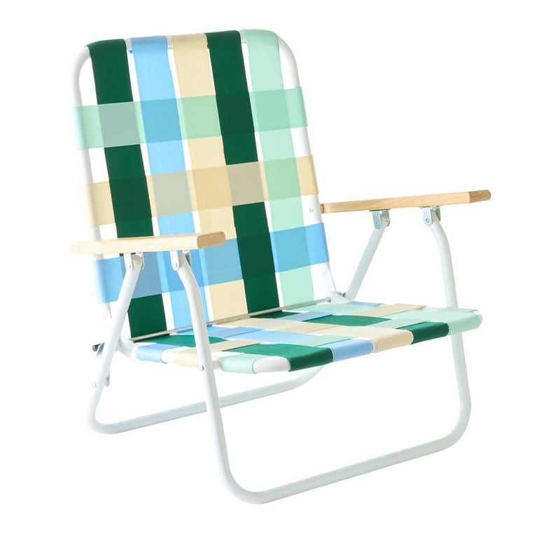Green Multi Strap Woven Beach Chair