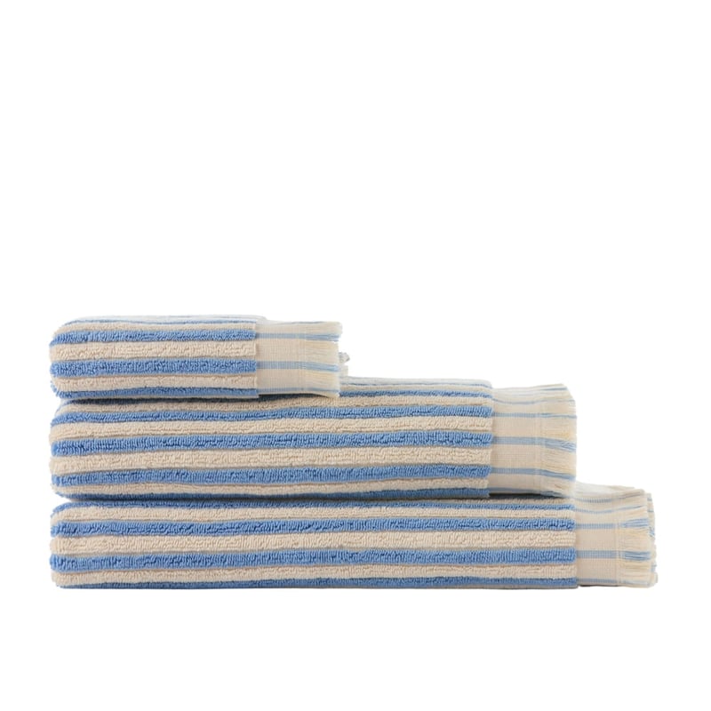 European Sophia Chambray Blue & Corn Turkish Cotton Towel Range