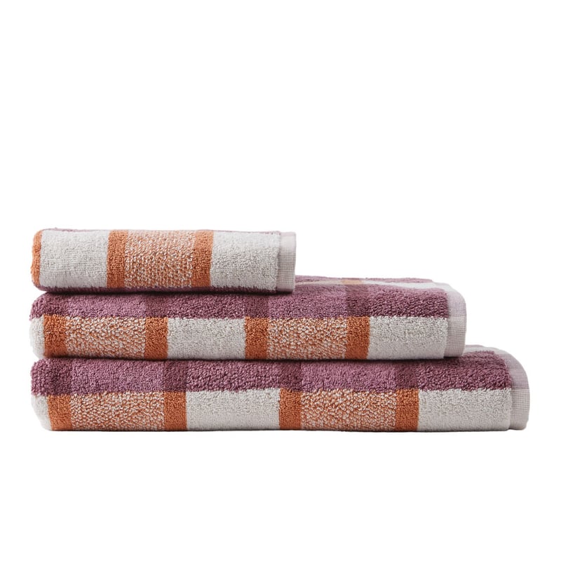 Wentworth Grape Multi Check Towel Range