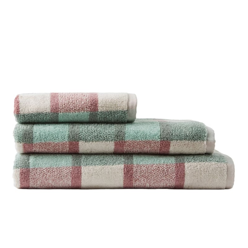 Wentworth Seafoam Multi Check Towel Range