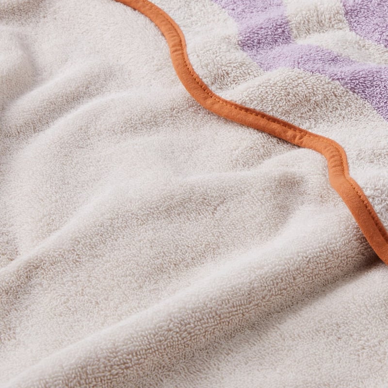 Harriet Lilac Scallop Towel Range