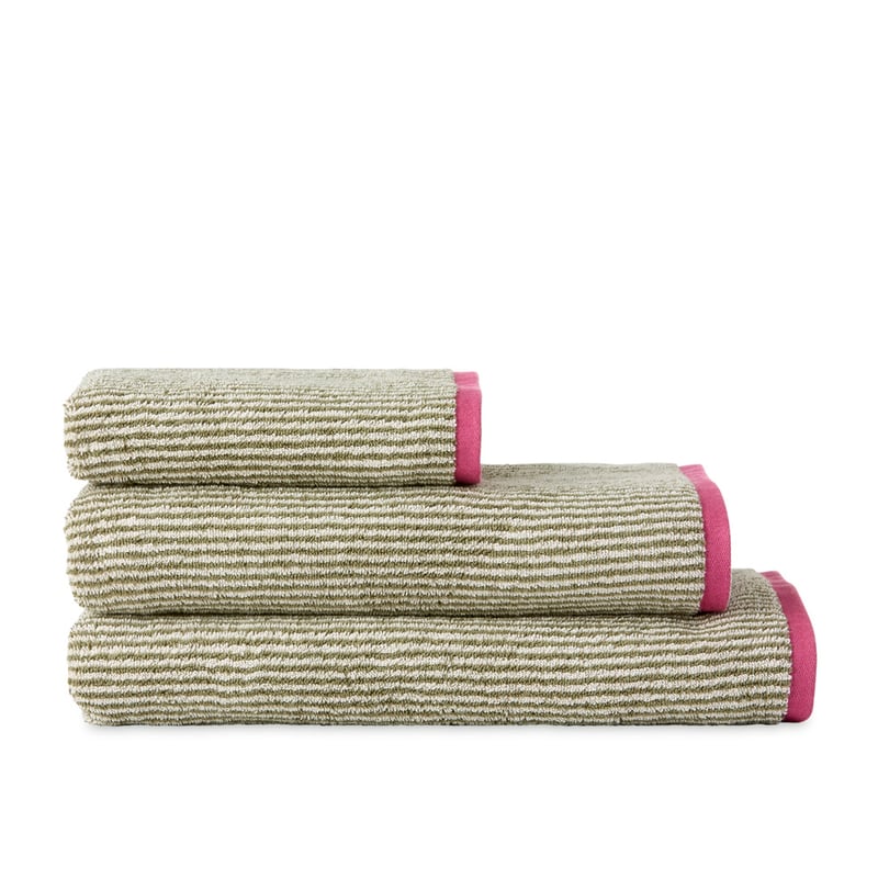 Ashton Mini Stripe Avocado & Beach Towel Range