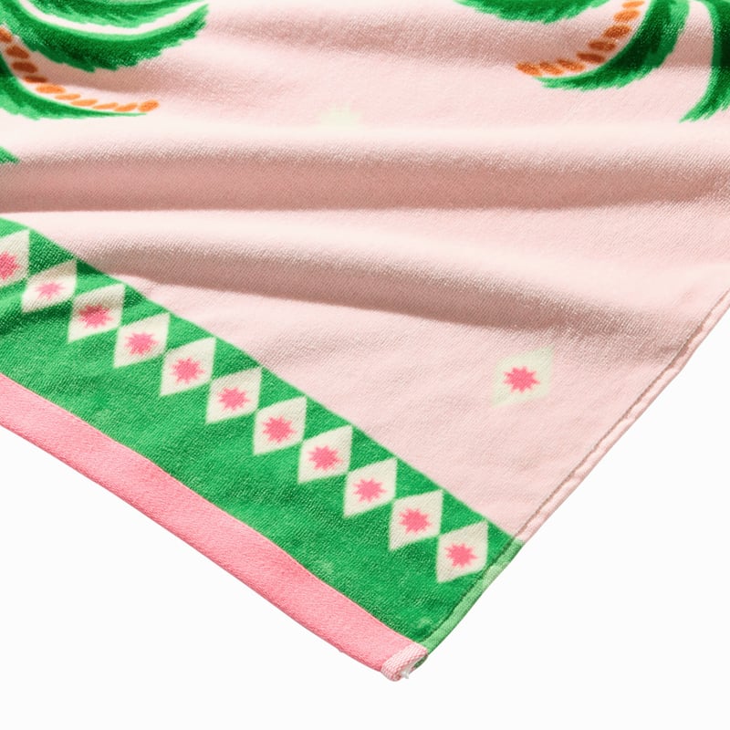 Luxe Velour Mirrored Palm Beach Towel