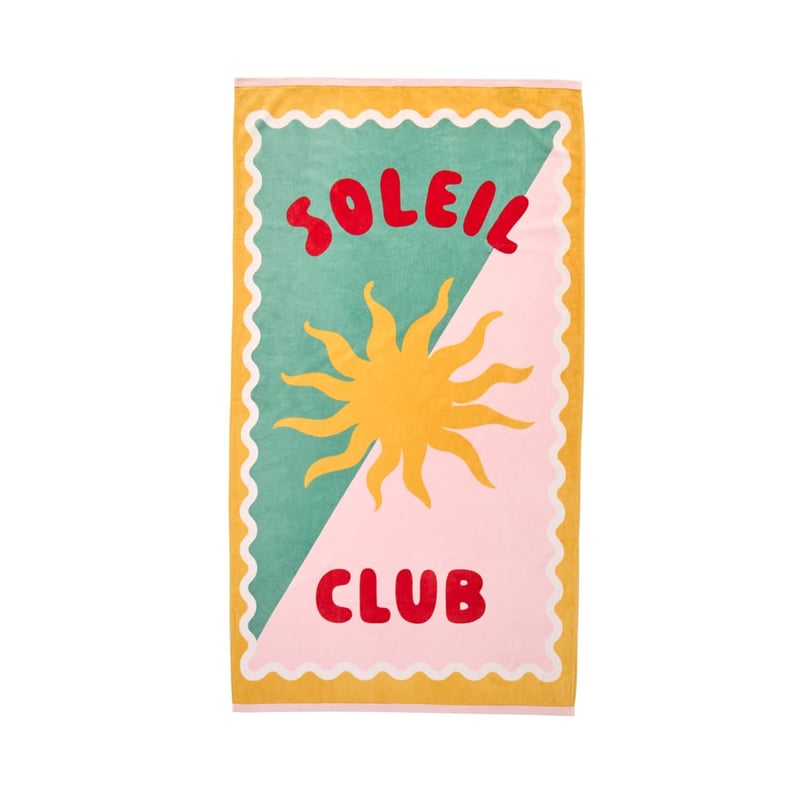 Luxe Velour Soleil Club Beach Towel