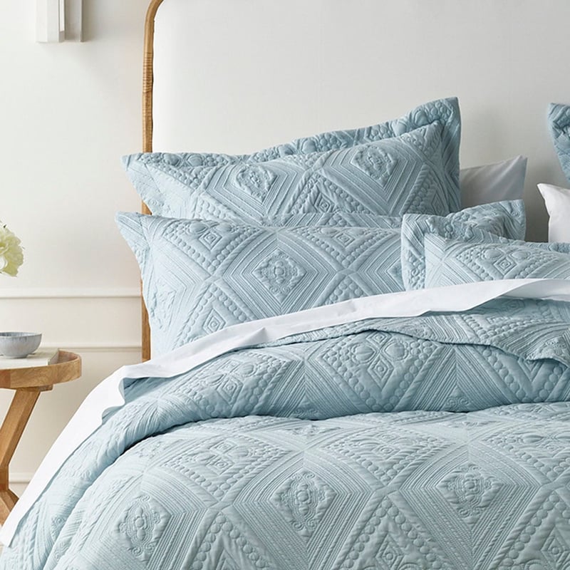 Aspen Blue Bedspread Set Separates