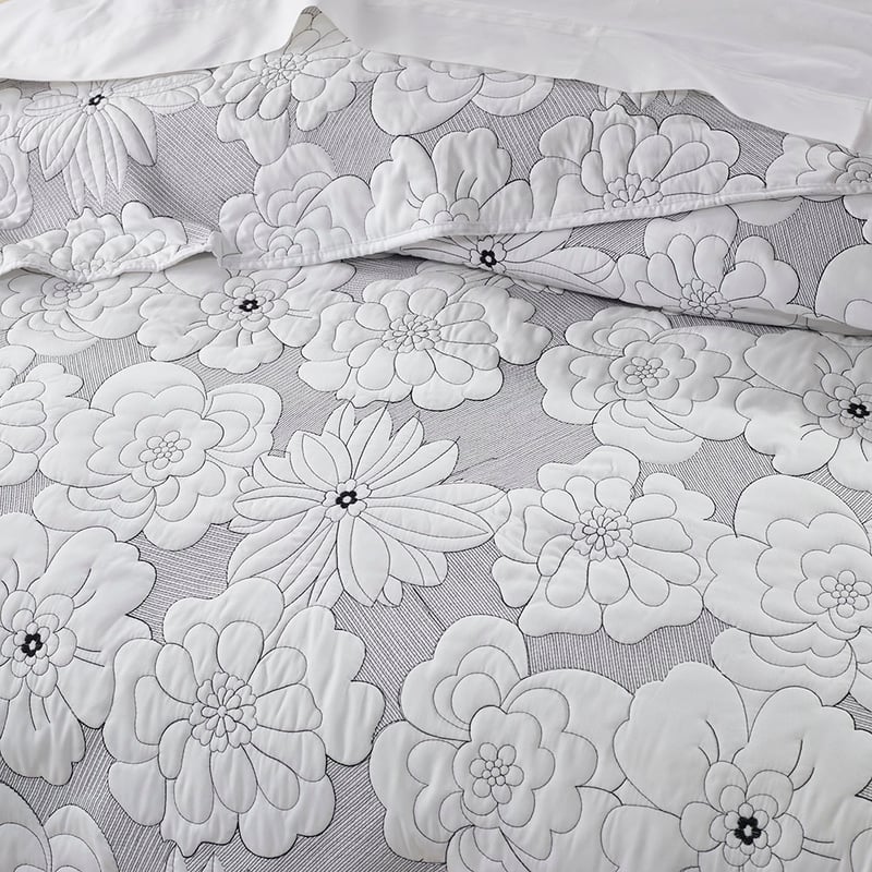 Leona White Bedspread Set Separates