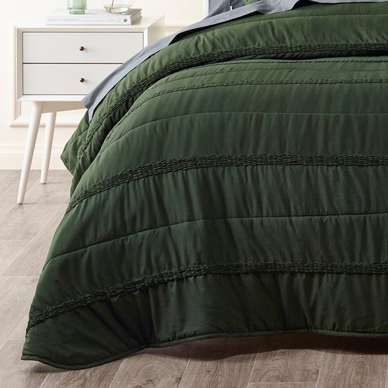 Vienna Green Bedspread Set Separates