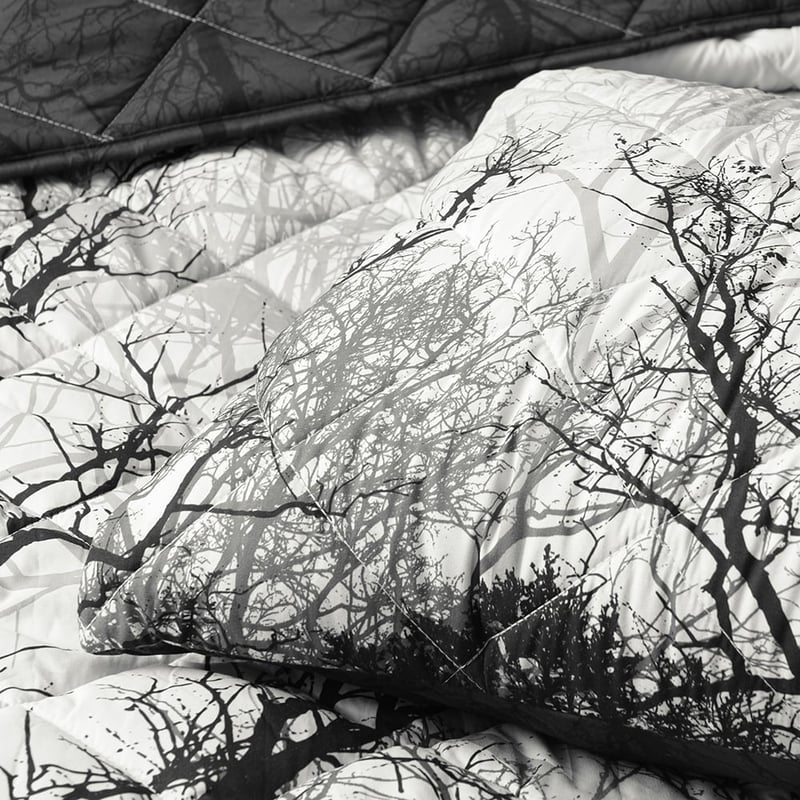 Boscage Black Coverlet Set