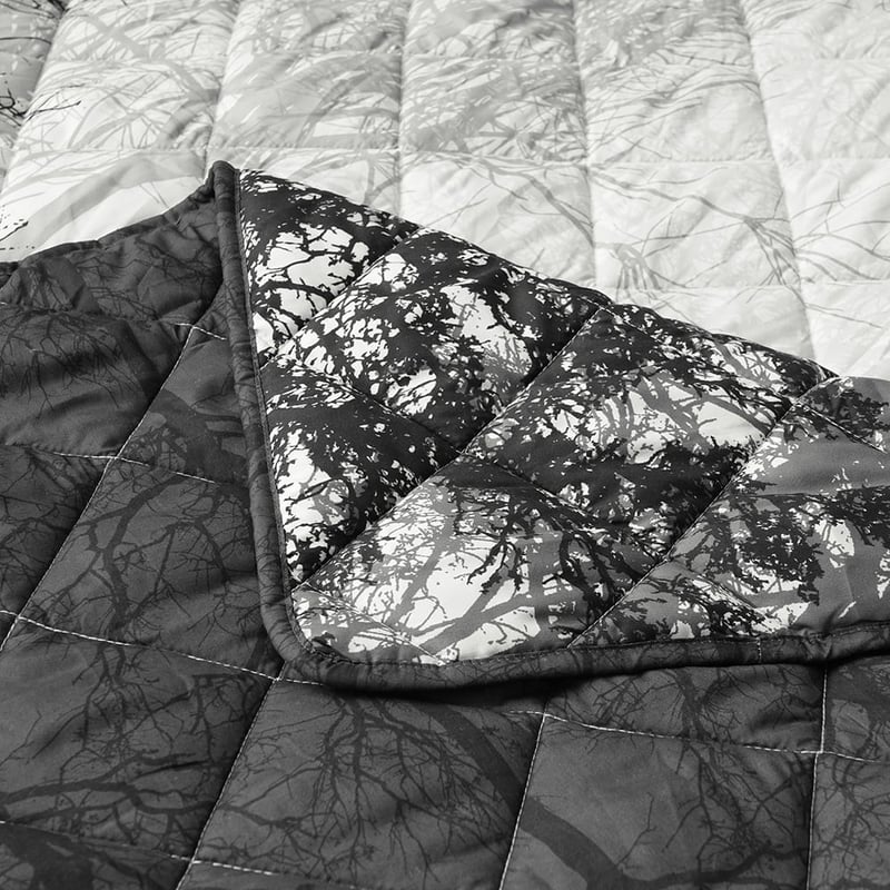 Boscage Black Coverlet Set
