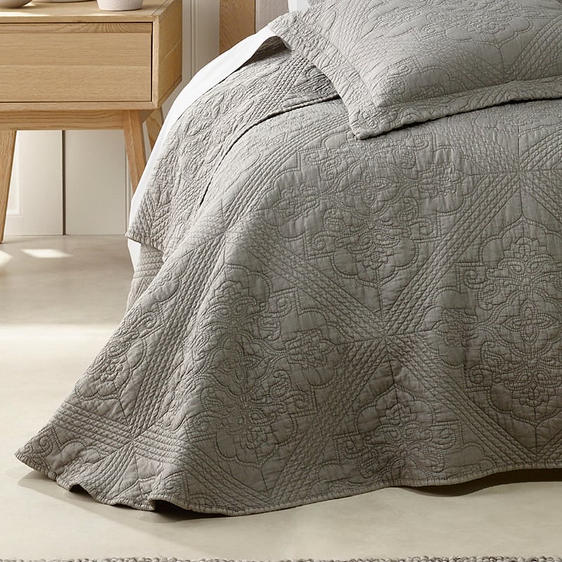 Zaria Taupe Bedspread Set + Separates