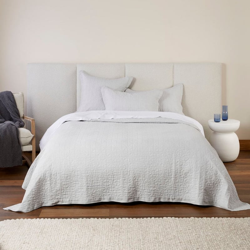 Vintage Washed Glacier Quilted Pillowcases