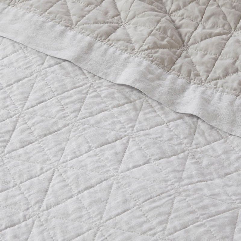 Vintage Washed Glacier Quilted Coverlet Separates