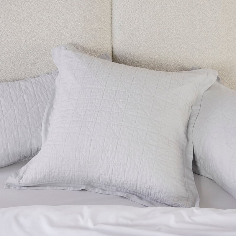 Vintage Washed Glacier Quilted Pillowcases