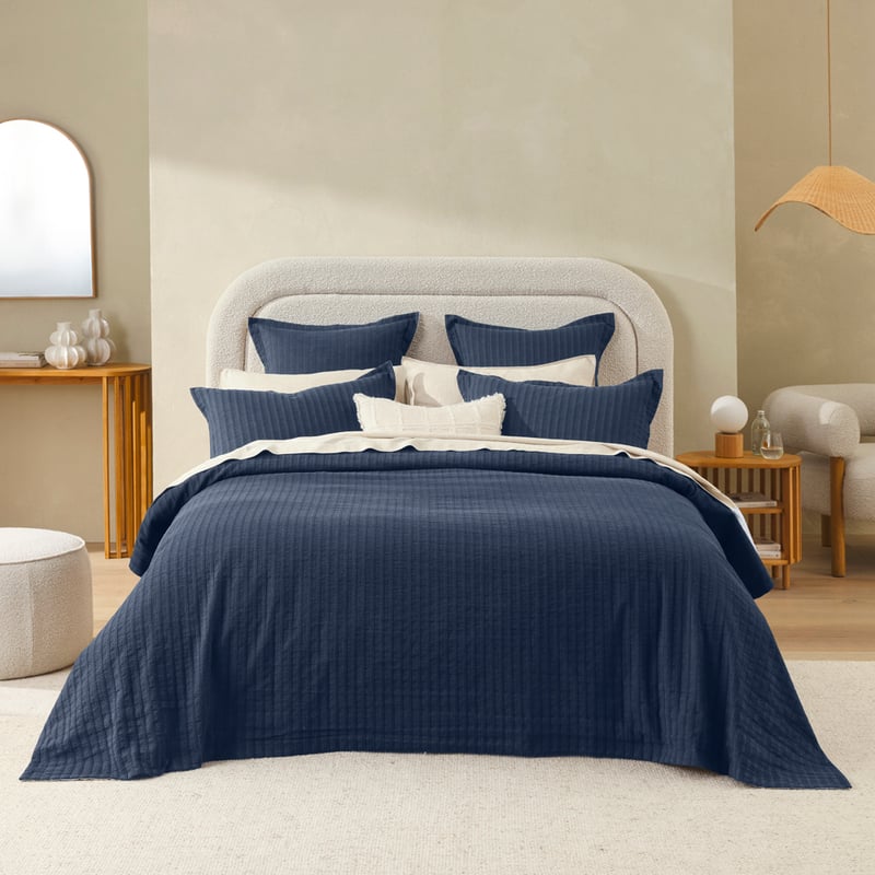 Victoria Denim Matelasse Coverlet Separates