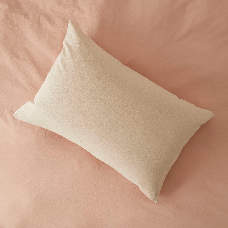 Olsen Linen Cotton Natural & Terracotta Quilt Cover Set