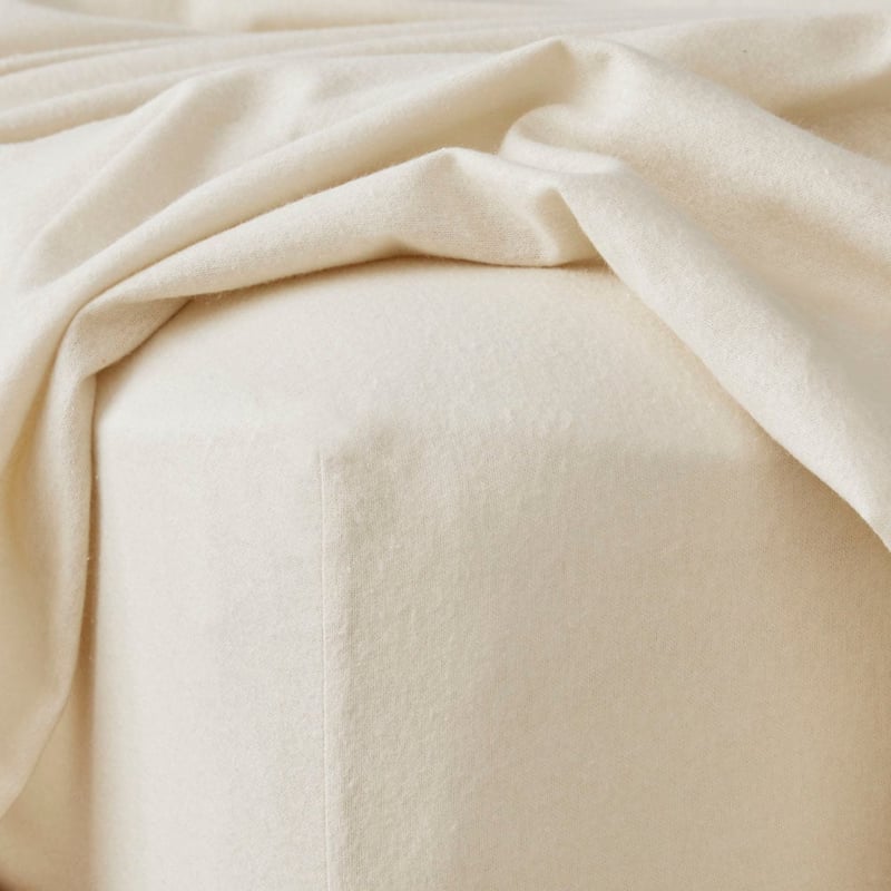 Flannelette Plain Natural Sheet Set