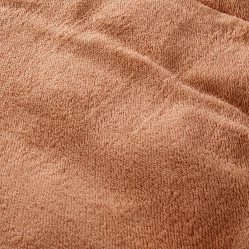 Sherpa Plain Clay Quilt Cover Set