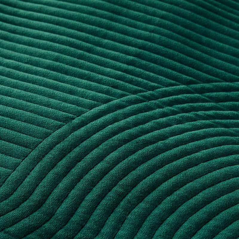 Inez Peacock Velvet Quilted Quilt Cover Set