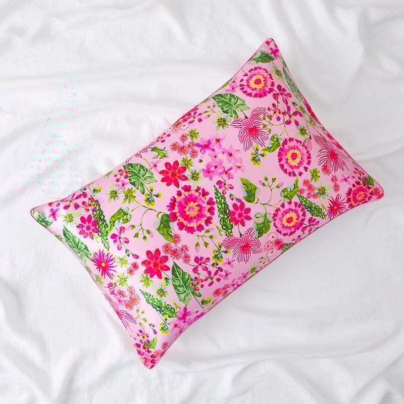 Sofia Floral Pure Silk Printed Pillowcase