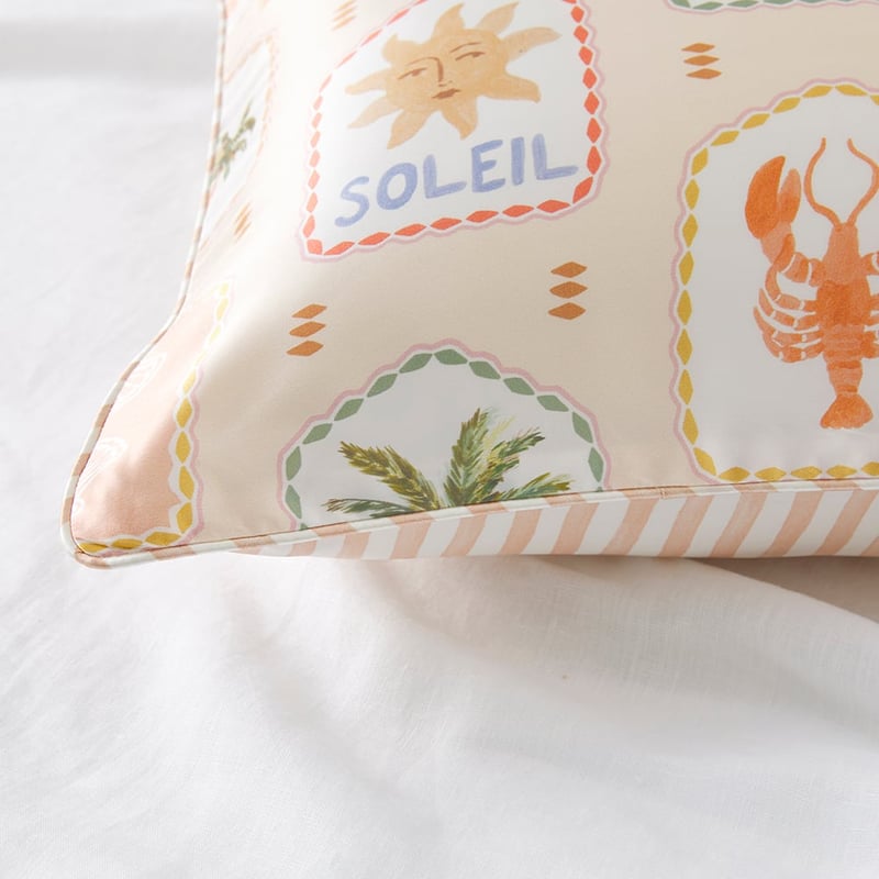 Soleil Pure Silk Printed Pillowcase