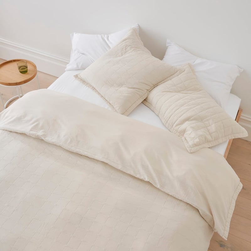 Mosman Sand Quilted Pillowcases