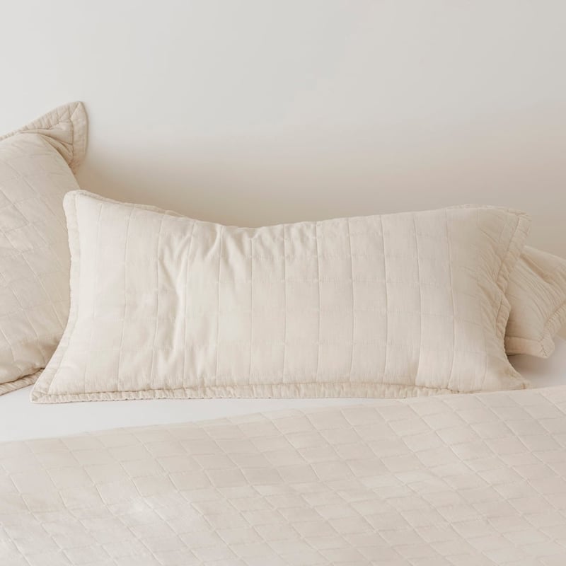 Mosman Sand Quilted Pillowcases