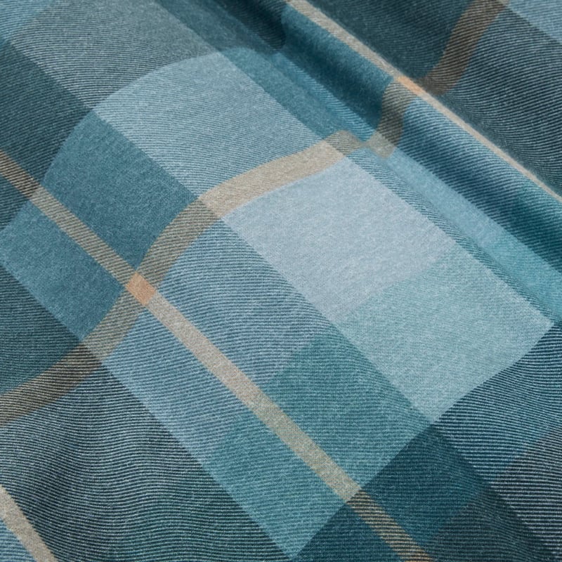 Flannelette Printed Stirling Check Quilt Cover Set
