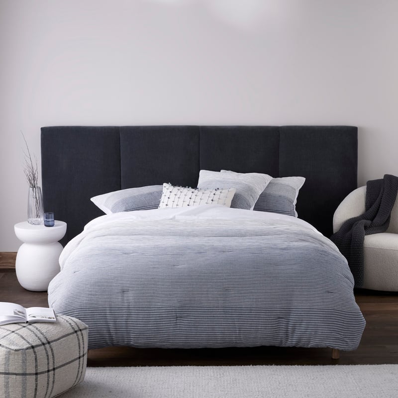 Connor Navy Quilted Quilt Cover Separates