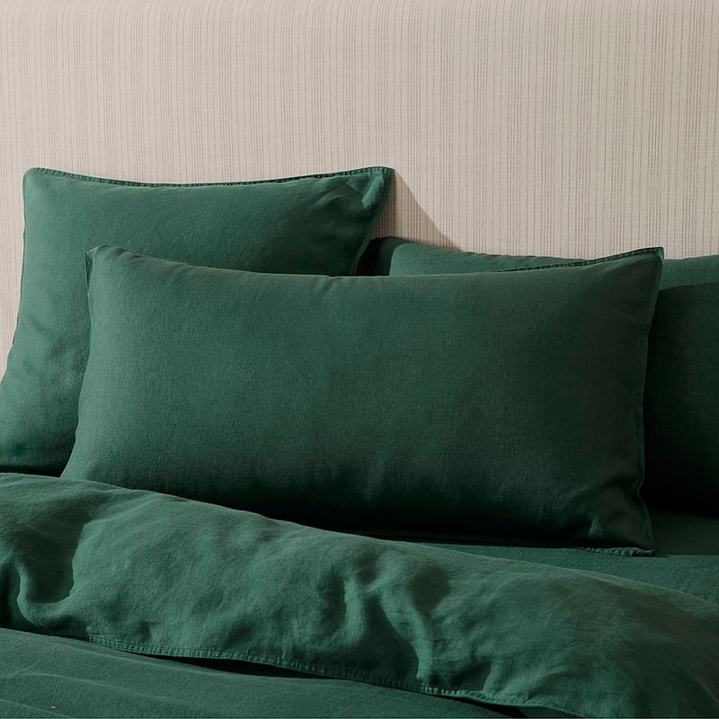 Vintage Washed Linen Balsam Quilt Cover Separates