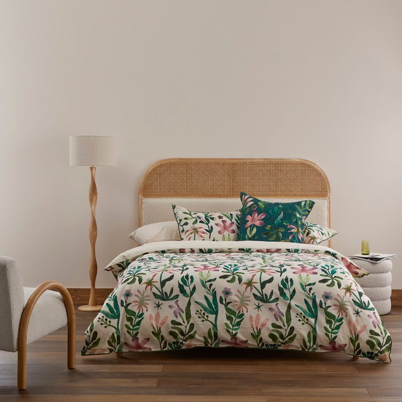 Inka Garden Natural Quilt Cover Set + Separates