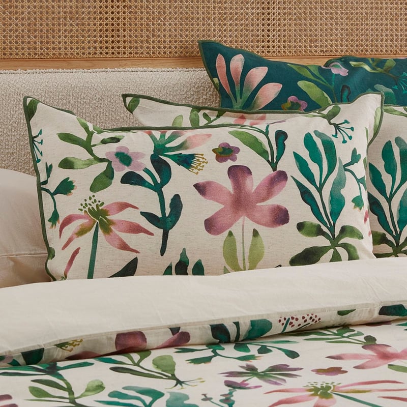Inka Garden Natural Quilt Cover Set + Separates