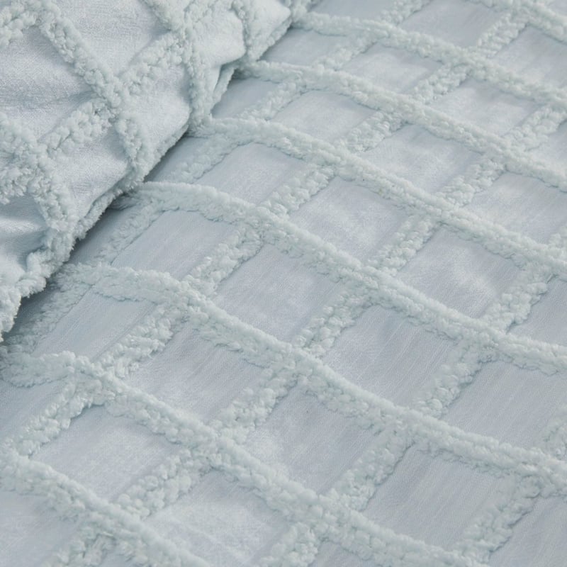 Andie Light Aqua Tufted Quilt Cover Separates