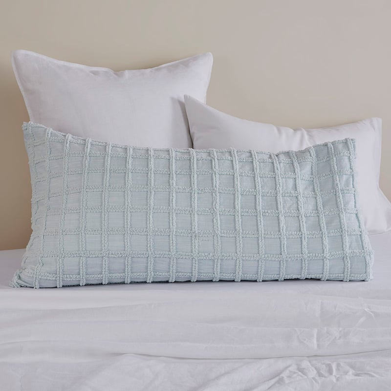 Andie Light Aqua Tufted Pillowcases