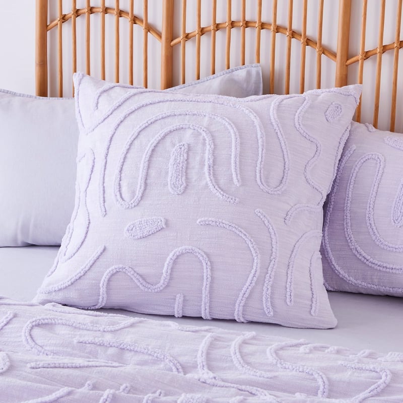 Swirl Lilac Tufted Quilt Cover Separates