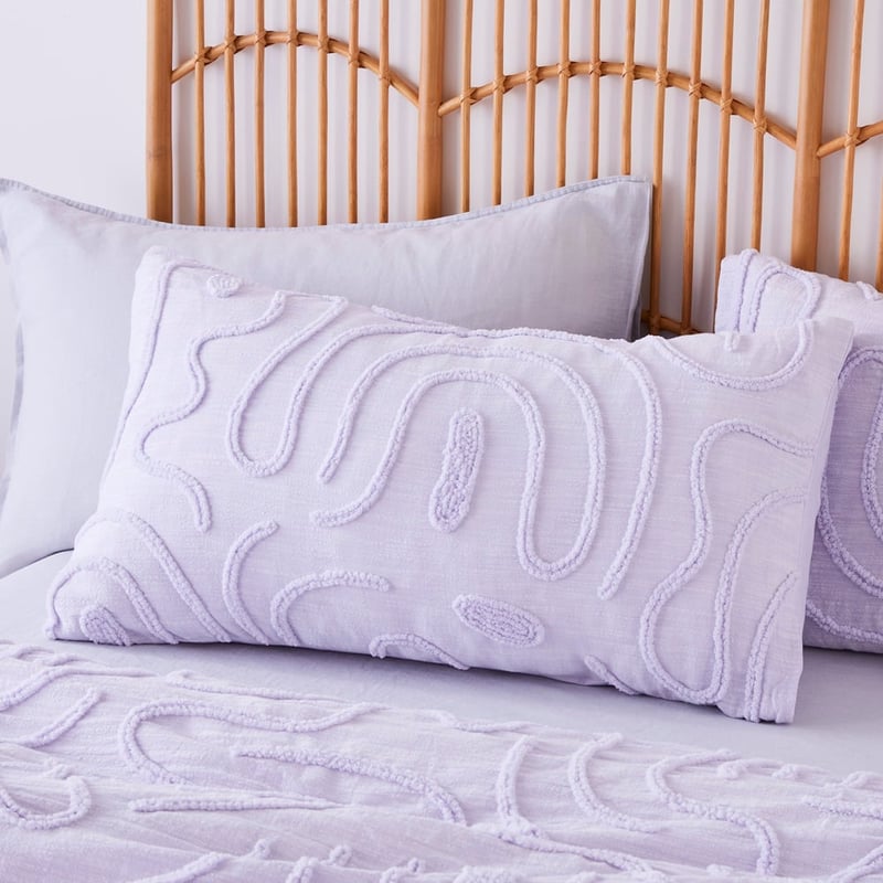 Swirl Lilac Tufted Quilt Cover Separates