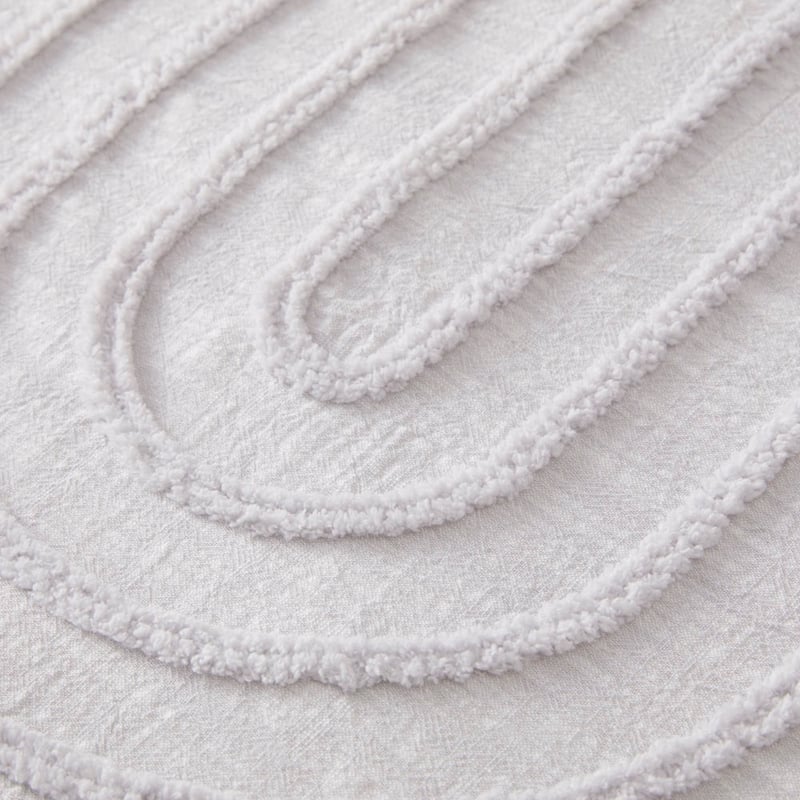 Kori Dove Tufted Quilt Cover Separates