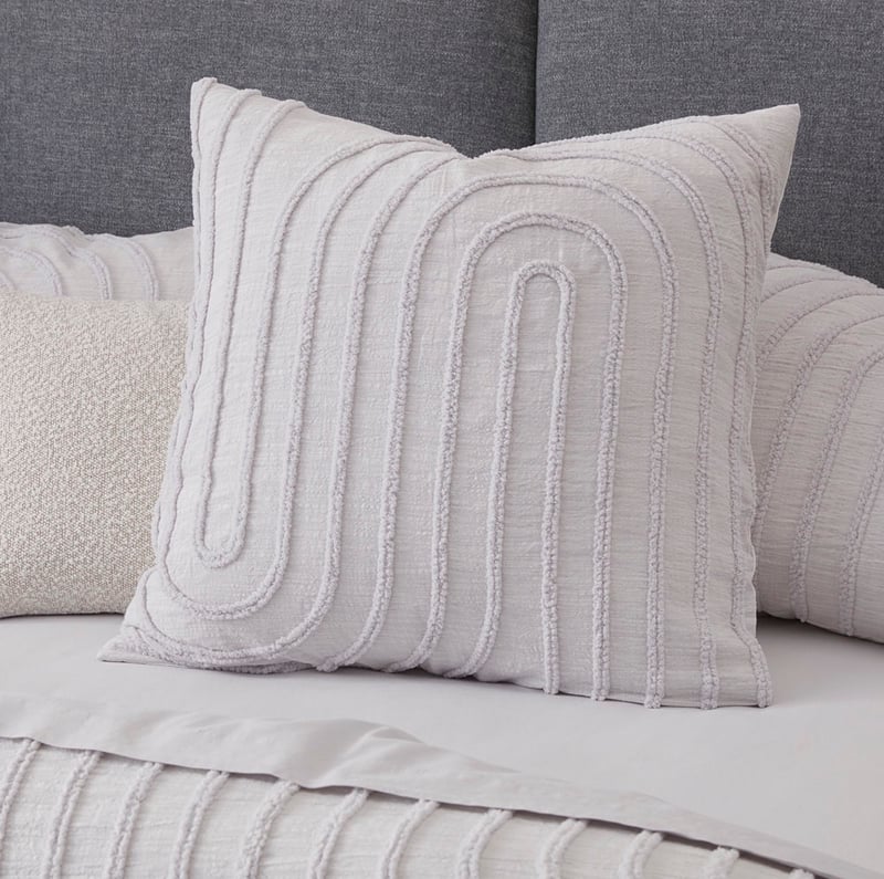 Kori Dove Tufted Quilt Cover Separates